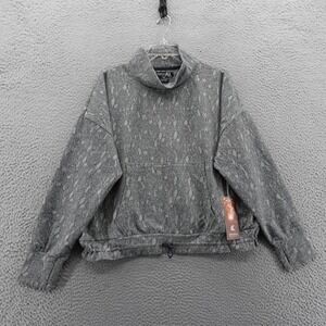 Kyodan Outdoor Womens Funnel Neck Sweatshirt XL Gray Marble Pullover NWT‎